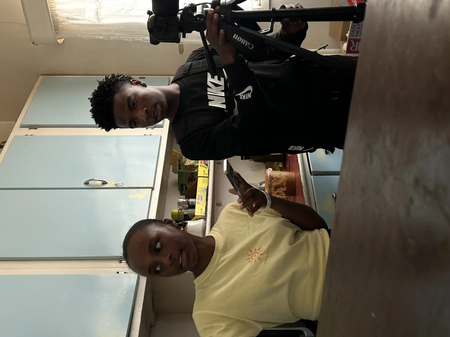 Director on set for The Darkness Between the Light
